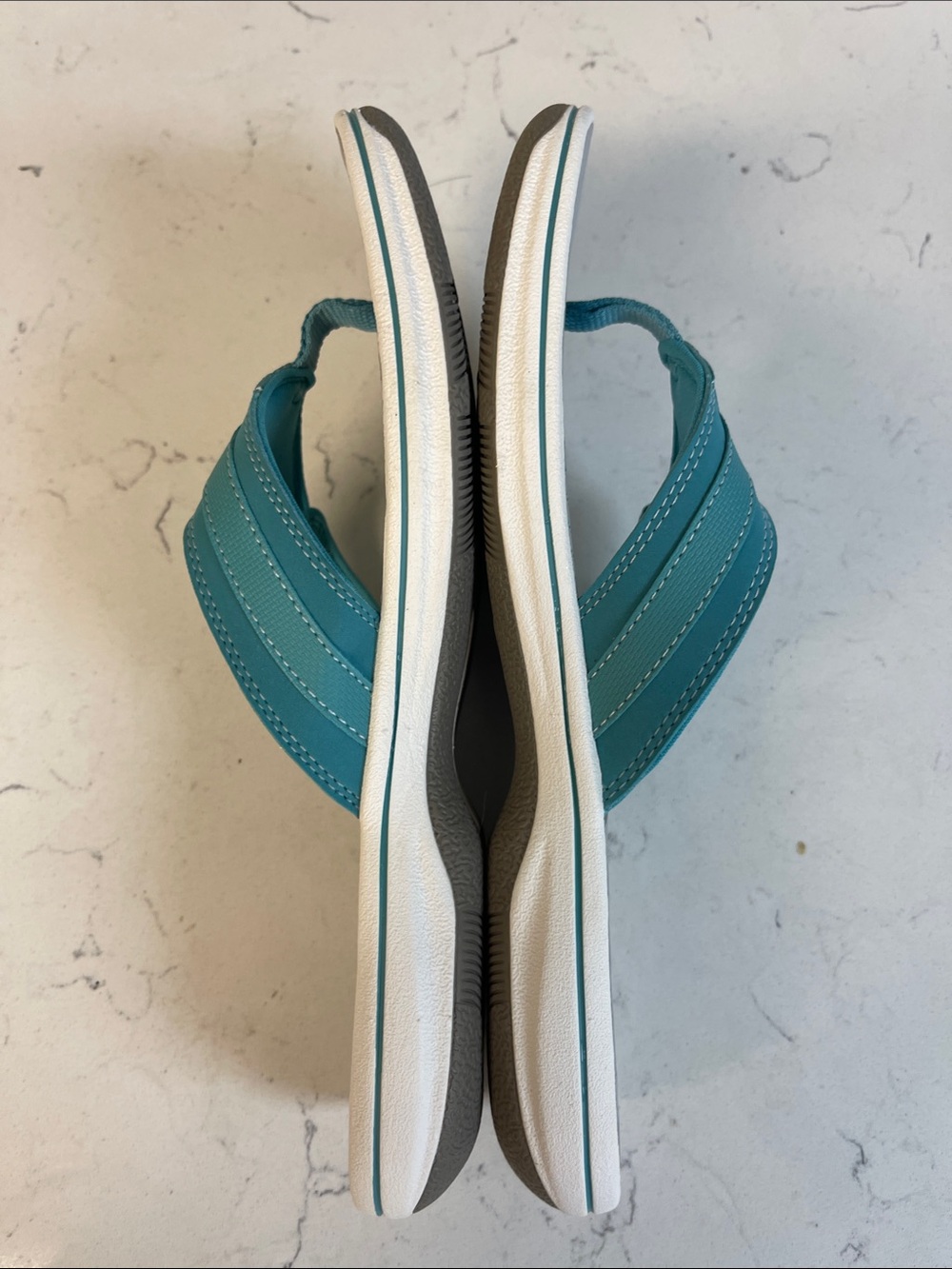 Women's Clarks, Breeze Sea Sandal - Teal / Turquoise - Size 9 Worn 4-5 Times - Picture 8 of 17